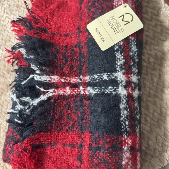 Noble Mount Men's Westminster Plaid Winter Scarf - Picture 2 of 2